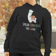 Cute Llama And Sloth Spread Kindness Not Germs Social Distancing Women Hoodie Gifts for Women