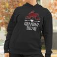 Grandma Bear Three Cubs Red Plaid Grandma Christmas Pajama Women Hoodie Gifts for Women