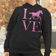 Love Horses Pink Logo Women Hoodie Gifts for Women