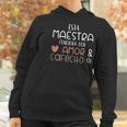 Maestra Espanol Playera Gift Regalo Spanish Teacher Women Hoodie Gifts for Women