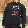 Mommy Shark Of Two Announcement Women Hoodie Gifts for Women