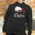 Red Plaid Grandma Bear Two Cubs Matching Buffalo Pajama Xmas Women Hoodie Gifts for Women