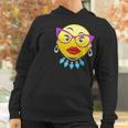 Smiling Emojis Lady Bling Face Glasses Women Women Hoodie Gifts for Women