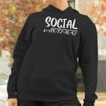 Womens Social Distance Math Teacher Quarantine Funny Math V-Neck Women Hoodie Gifts for Women