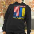 I Stand With Ukraine Support Ukraine Ukrainian American Flag V2 Men Women T-Shirt Graphic Print Casual Unisex Tee Women Hoodie Gifts for Women