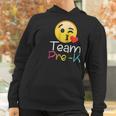 Team Pre K Teacher Emoji Hearts Love Back To School Women Hoodie Gifts for Women