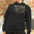 Womens Vintage 1972 50Th Birthday 50 Years Old Gift V-Neck Women Hoodie Gifts for Women