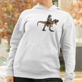 Cute Sloth Riding A Trex Tyrannosaurus Rex Women Hoodie Gifts for Women