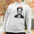 Frida Kahlo With Flowers Poster Artwork Women Hoodie Gifts for Women