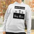 Hallelujah Hes Alive Christian Graphic Easter Women Hoodie Gifts for Women