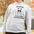 Llamastay 6 Feet Away No Probllama Social Distancing Women Hoodie Gifts for Women