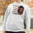 Womens Ygxw Thick Thighs And Locd Vibes Black Woman African Pride Women Hoodie Gifts for Women