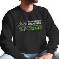 1St Fathers Day Achievement Unlocked Fatherhood Men Sweatshirt