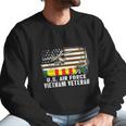 America Flag Us Air Force Vietnam Veteran Usaf Vet Graphic Design Printed Casual Daily Basic Men Sweatshirt