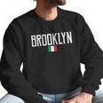 Brooklyn Italian Flag Vintage White Men Sweatshirt