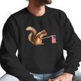 Cute Squirrel Usa Flag World War Champs July 4Th Men Sweatshirt