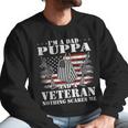 Im A Dad Puppa And A Veteran Nothing Scares Me Men Sweatshirt