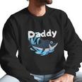 Daddy Shark Cartoon Gift Dad Birthday Gifts Men Sweatshirt