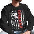 Father S Day Black Braaap Vintage Usa American Flag Men Sweatshirt