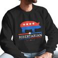 Grilling Dad Bbq Ribertarian Funny Politics Fathers Day Cute Gift Men Sweatshirt