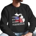 I Stand With That Woman From Michigan State American Flag Men Sweatshirt