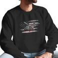 Uh60 Black Hawk Helicopter Vintage Flag Veteran Men Sweatshirt