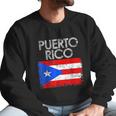 Vintage Puerto Rico Puerto Rican Flag Pride Gift Men Sweatshirt