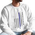 Back The Blue Usa Flag Police Lives Matter Men Sweatshirt