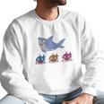 Daddy Shark And Three Baby Sharks Men Sweatshirt