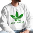 Weed Worlds Dopest Dad Funny Men Sweatshirt