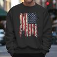 Adult Patriots American Distressed Flag Men Sweatshirt