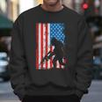 Armed Bigfoot Sasquatch Ar15 Patriotic American Flag Men Sweatshirt