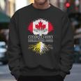 Canadian Grown With Vatican Citizen Roots Canada Vatican City Flag Tree Men Sweatshirt