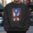 Cock Fight Gallos Gallero Fighting Rooster Puerto Rico Flag Men Sweatshirt