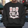 Cute Halloween Funny Halloween Day Dadcula Dracula Men Sweatshirt