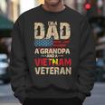 Dad Grandpa Husband Us Flag Vietnam Veteran Father Day Men Sweatshirt