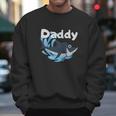 Daddy Shark Cartoon Gift Dad Birthday Gifts Men Sweatshirt