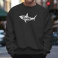 Daddy Shark Cute Art Dad Birthday Gifts Men Sweatshirt