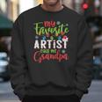 My Favorite Artist Calls Me Grandpa Xmas Light Men Sweatshirt