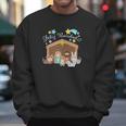 Feliz Navidad Cute Nativity Scene Men Sweatshirt