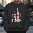 Fuck Biden Middle Finger Usa Flag Men Sweatshirt