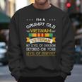 Funny Gift For Grumpy Old Vietnam Veteran Graphic Design Printed Casual Daily Basic Men Sweatshirt