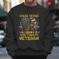 Funny Vietnam Veteran With Us Flag Gift With Combat Boots Patriotic Gift Men Sweatshirt