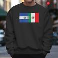 Half Mexican Half Salvadorian Flag Mexico El Salvador Men Sweatshirt