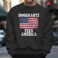 Immigrants Feed America With America Flag Men Sweatshirt