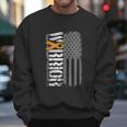 Kidney Warrior Sideways Awareness Ribbon Usa Flag Men Sweatshirt