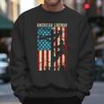 Line American Flag Electric Cable Gift Patriotic Line Gift Men Sweatshirt