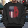 Moorish American Flag Morocco Usa Moroccan Star Men Sweatshirt