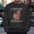 Pro Workers American Union Strong Pledge Allegiance To Flag Men Sweatshirt