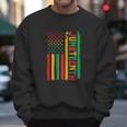 Rero American Flag African American Flag June 19 1865 Graphic Design Printed Casual Daily Basic Men Sweatshirt